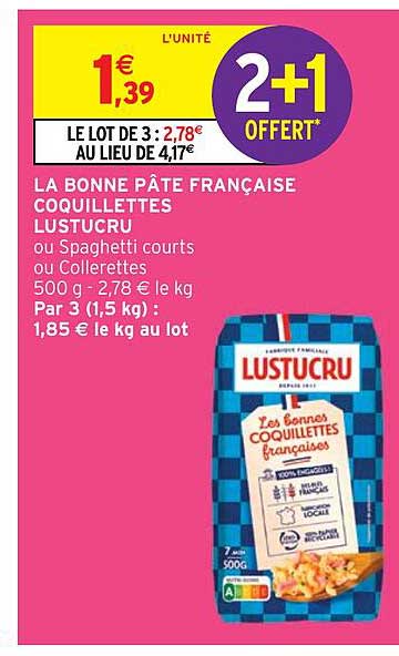 la bonne pâte française coquillettes lustucru