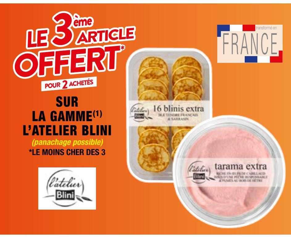 la gamme l'atelier blini