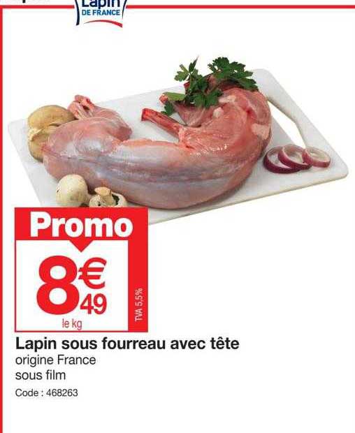 lapin sous fourreau avec tête