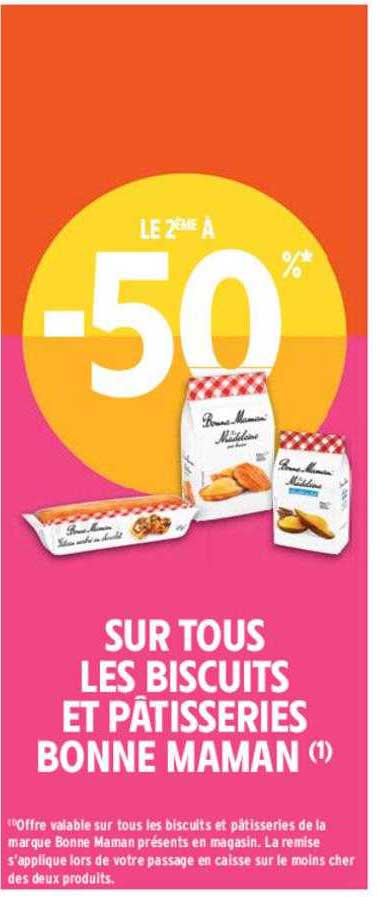 les biscuits et pâtisseries bonne maman