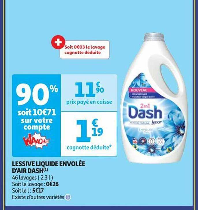 lessive liquide envolée d'air dash
