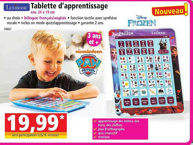 lexibook tablette d'apprentissage