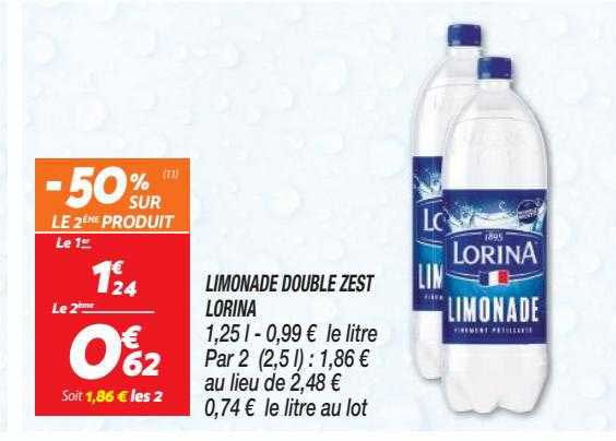 limonade double zest lorina