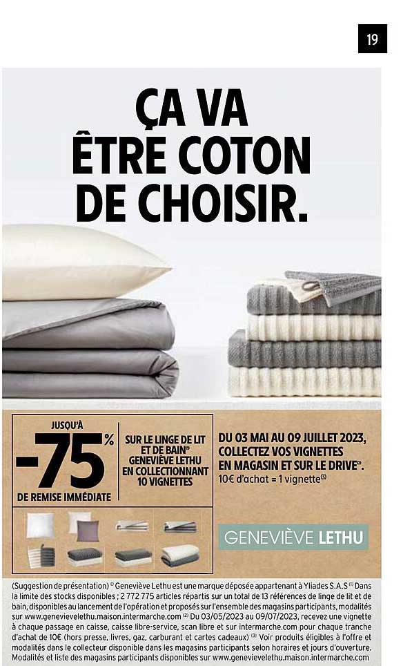 linge de lit et de bain geneviève lethu