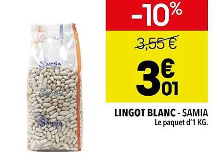 lingot blanc - samia