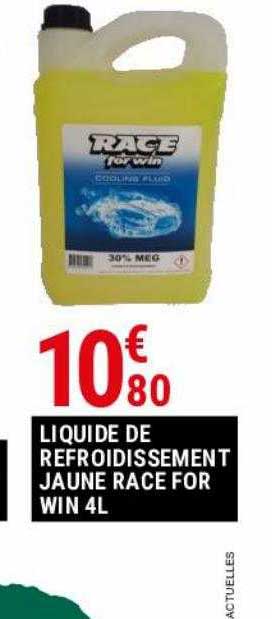 liquide de refroidissement jaune race for win