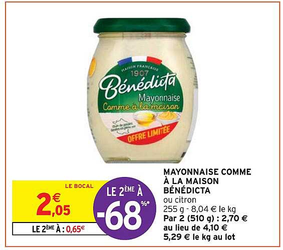 Mayonnaise Comme à La Maison Bénédicta