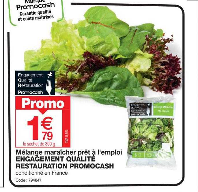 mélange maraîcher prêt à l'emploi engagement qualité restauration promocash
