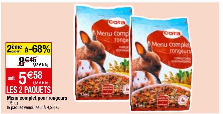 menu complet pour rongeurs