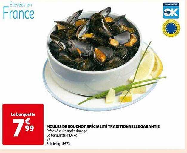 moules de bouchot spécialité traditionnelle garantie