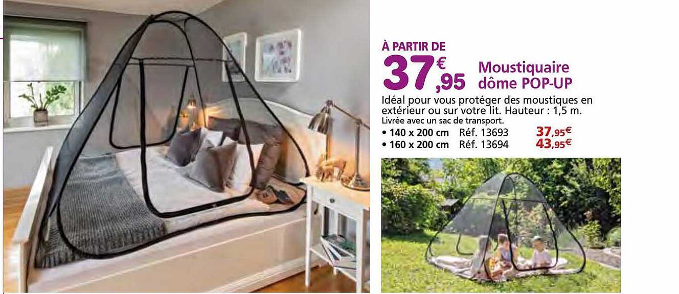 moustiquaire dôme pop-up