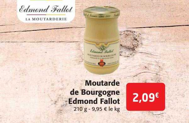 moutarde de bourgogne edmond fallot