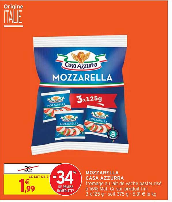 mozzarella casa azzurra