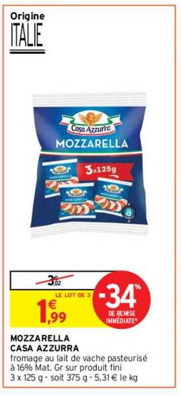 mozzarella casa azzurra