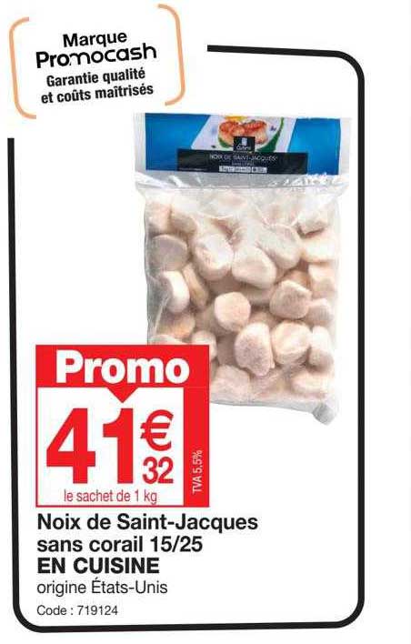 Noix De Saint-jacques Sans Corail 15-25 En Cuisine