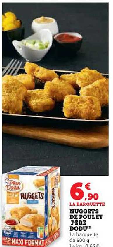 nuggets de poulet père dodu