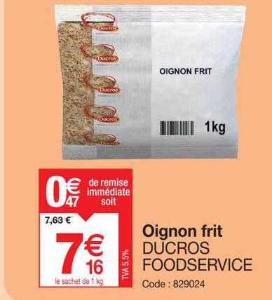 oignon frit ducros foodservice