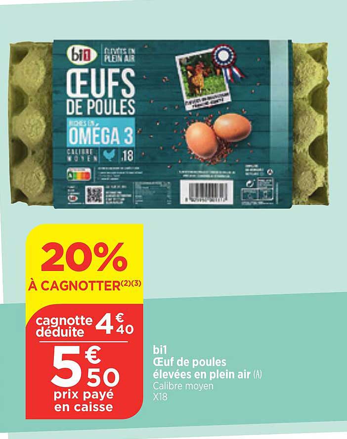 œufs de poules élevées en plein air bi1