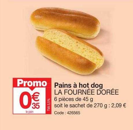 pains à hot dog la fournée dorée