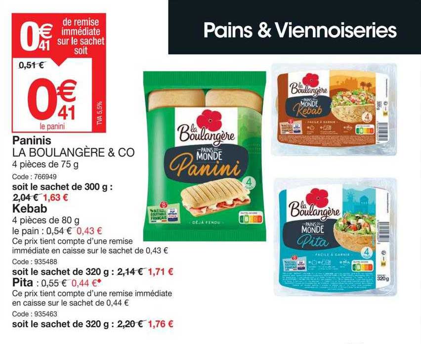 Paninis La Boulangère & Co