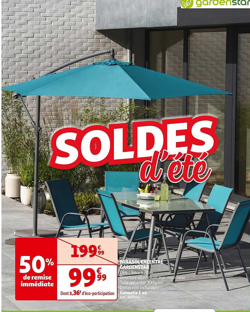 parasol excentré gardenstar