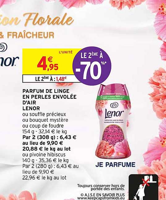 Parfum De Linge En Perles Envolée D'air Lenor