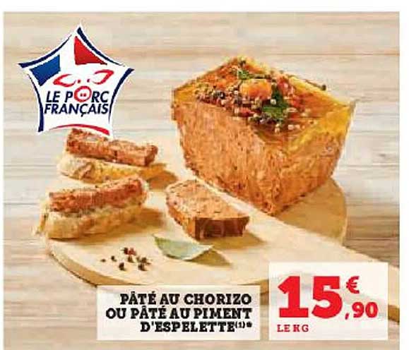 pâté au chorizo ou pâté au piment d'espelette