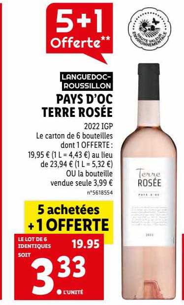 pays d'oc terre rosée 2022 igp