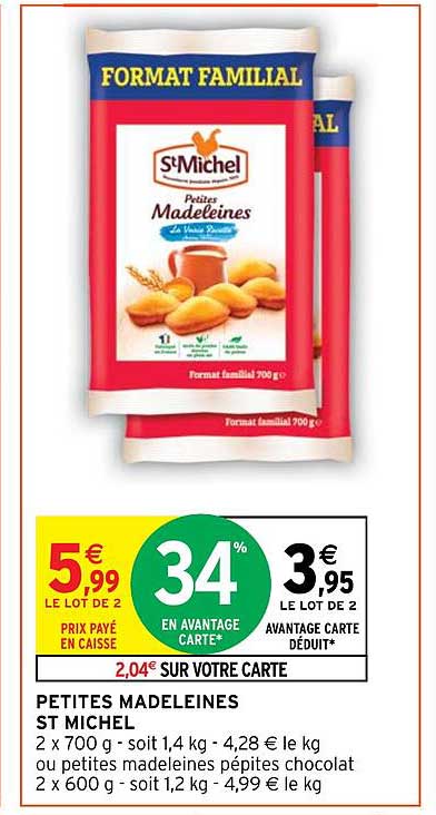 petites madeleines st michel