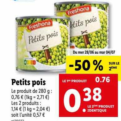 Petits Pois Freshona