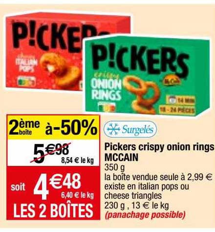 pickers crispy onion rings mc cain