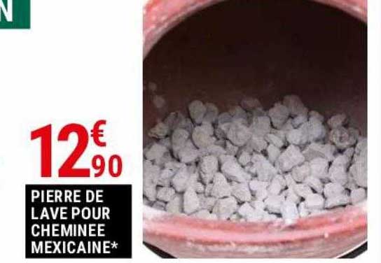 pierre de lave pour cheminée mexicaine