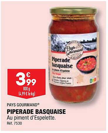 Piperade Basquaise Pays Gourmand