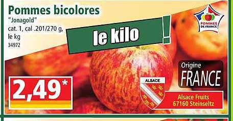 Pommes Bicolores "jonagold"