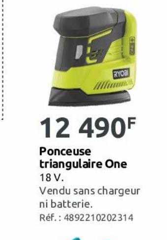 ponceuse triangulaire one ryobi
