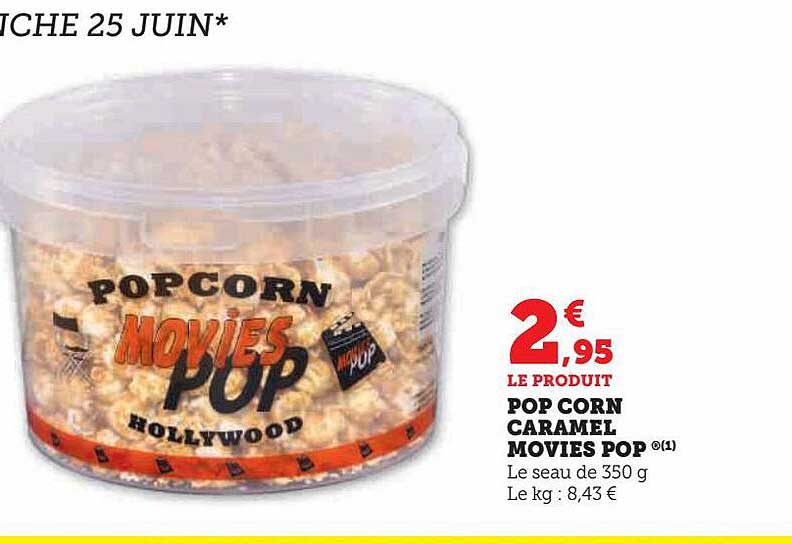 pop corn caramel movies pops