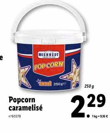popcorn caramelisé mcennedy