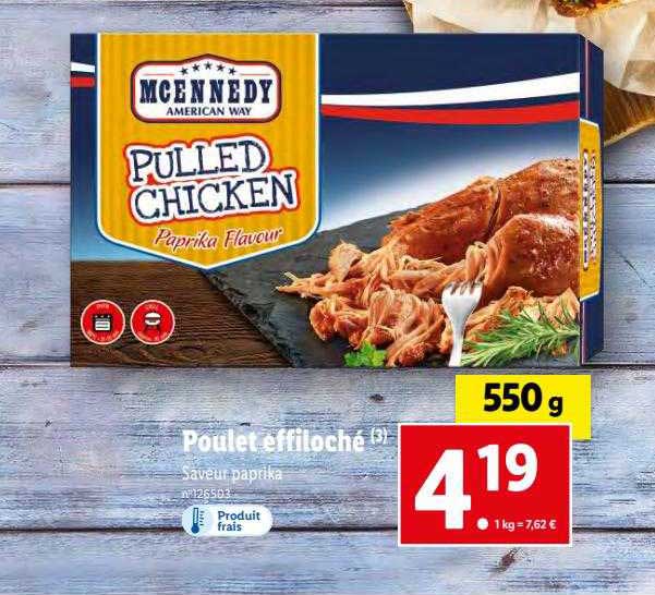 Poulet Effiloché Mcennedy