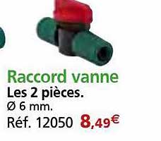 Raccord Vanne