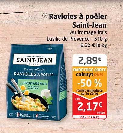 ravioles à poêler saint-Jean