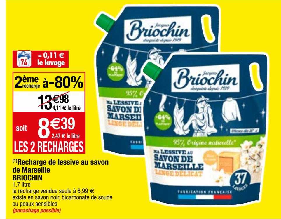 Recharge De Lessive Au Savon De Marseille Briochin