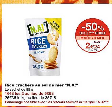 rice crackers au sel de mer "n.a!"