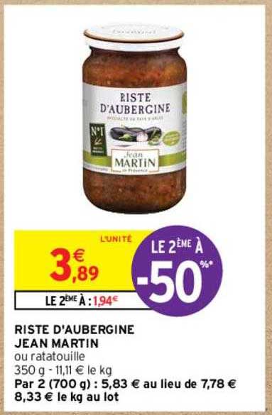 Riste D'aubergine Jean Martin