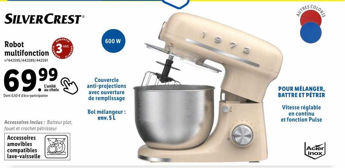 robot multifonction silver crest