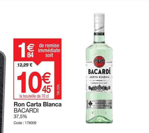 ron carta blanca bacardi