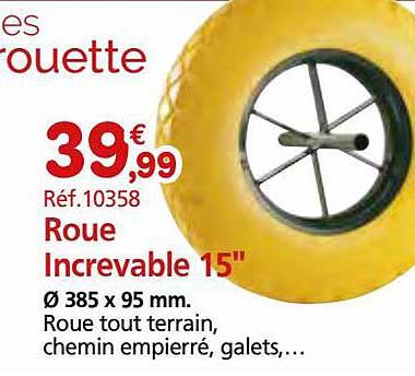 roue increvable 15"