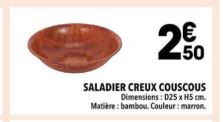 saladier creux couscous