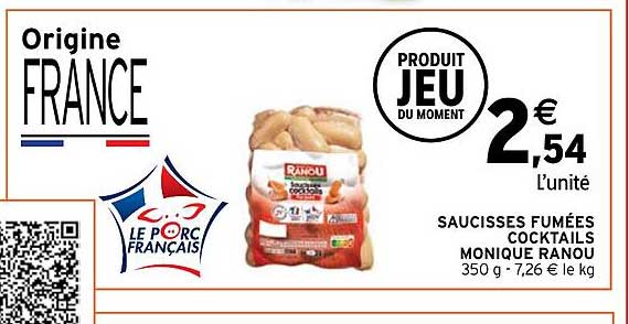 saucisses fumées cocktails monique ranou