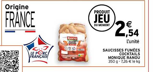 saucisses fumées cocktails monique ranou