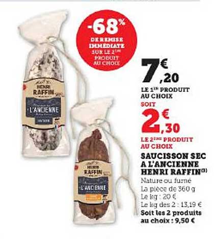 saucisson sec à l'ancienne henri raffin